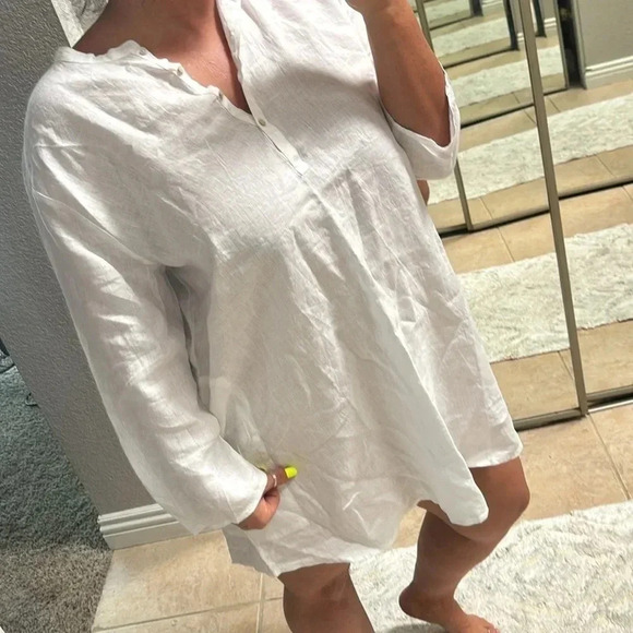 Jess Brown Atelier Tunic in Moon Linen - Picture 11 of 11